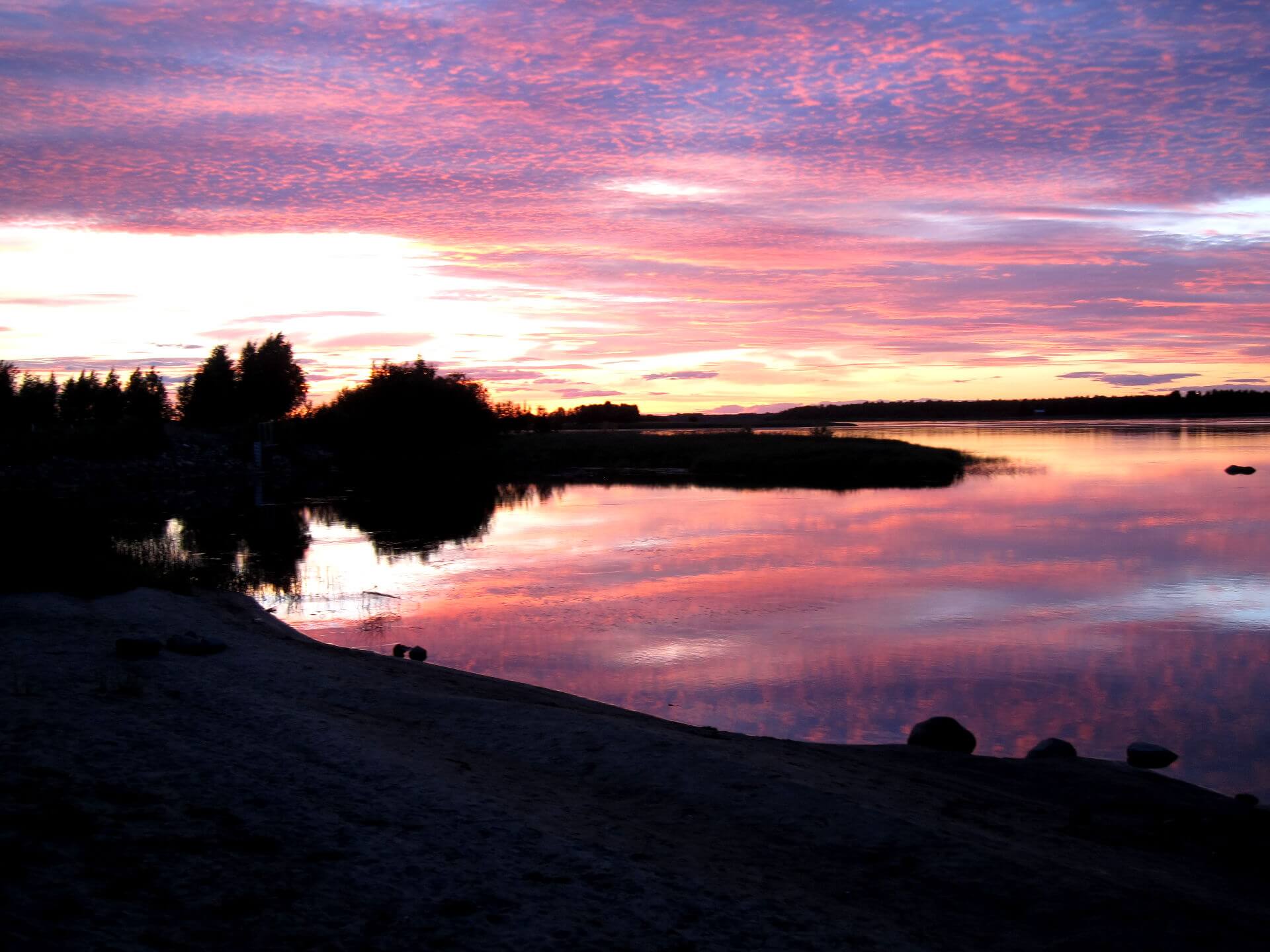 Solnedgång i Torneå